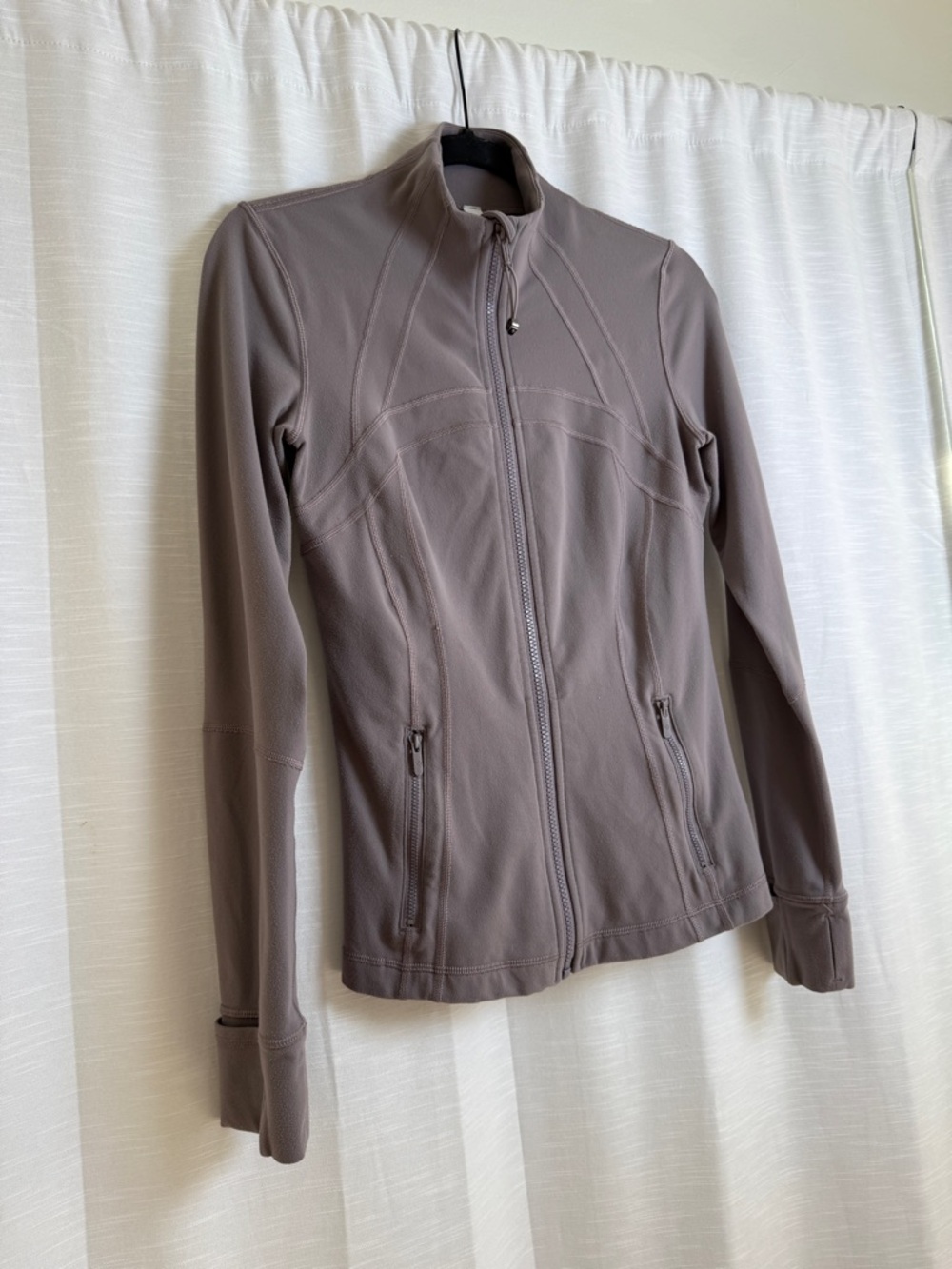 Lululemon Align Jacket Dusty Rose Pink Full Zip Slim Fit Yoga Running | Size 6 - Picture 9 of 16